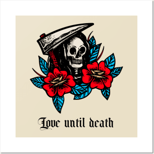 Love Until Death Skull Art Posters and Art